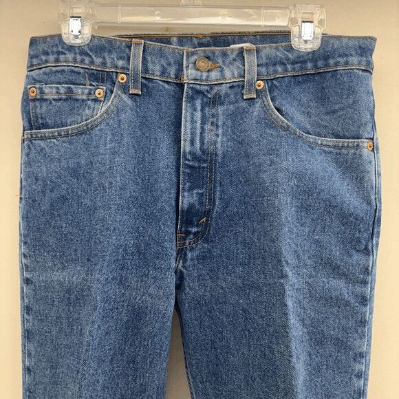 Vintage 90's Y2K Levis 505 Denim Pants W32 L32 Made in PR USA Faded Wash EUC - Picture 2 of 9